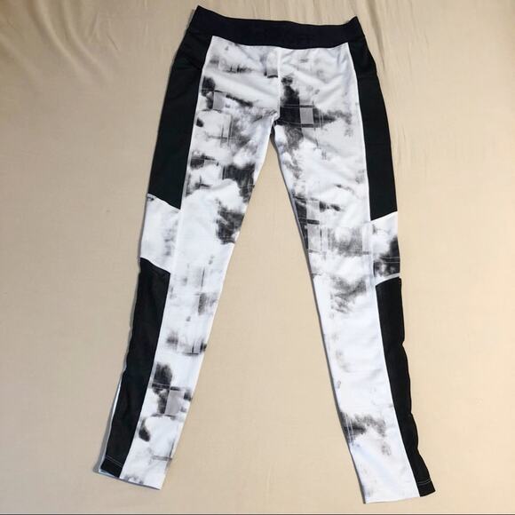 Rebecca Minkoff Black and White Workout Leggings Size Medium - Picture 1 of 8
